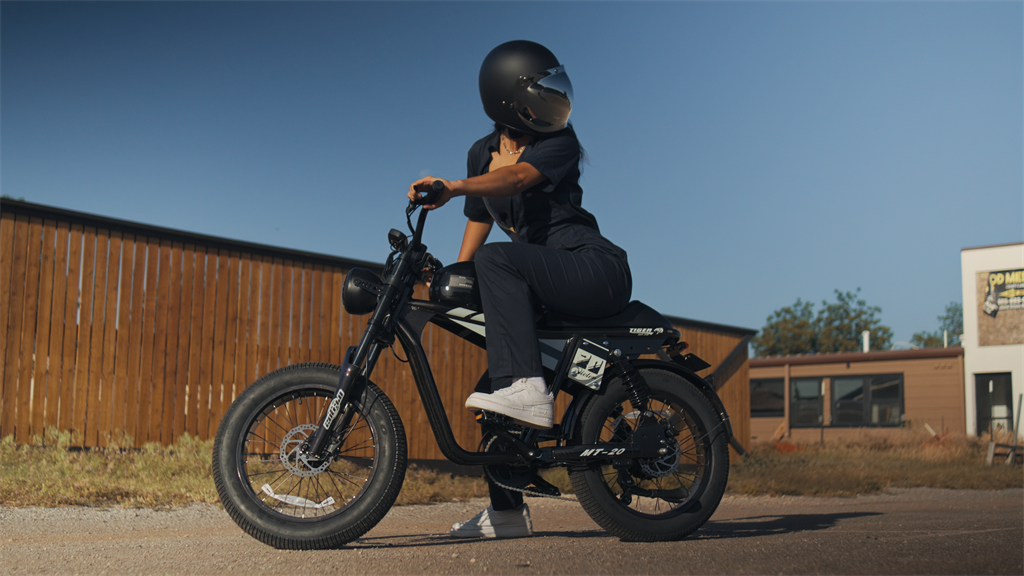 How fast can an electric bike moped style go?