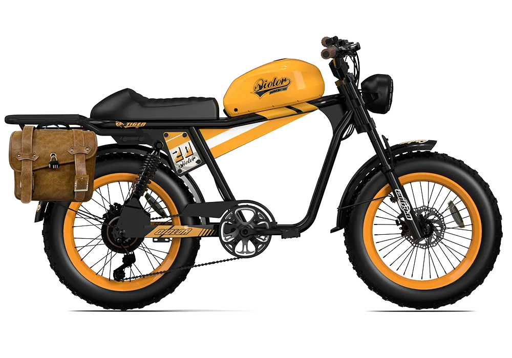 Tiger Vtuvia E Bike TIGER Retro Electric Bike Cafe Racer Style